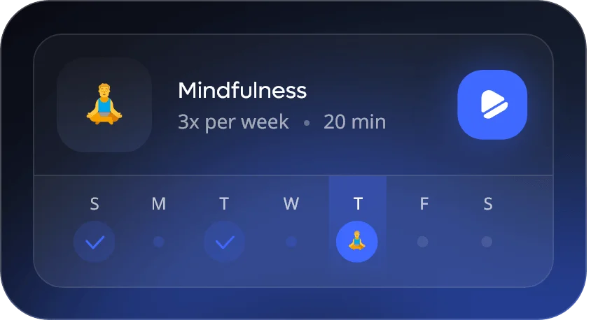 Mindfulness feature